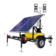 картинка Осветительная мачта ПОУ-4х50LED-6.0М-SB (на солнечных батареях) от компании Нова Механика